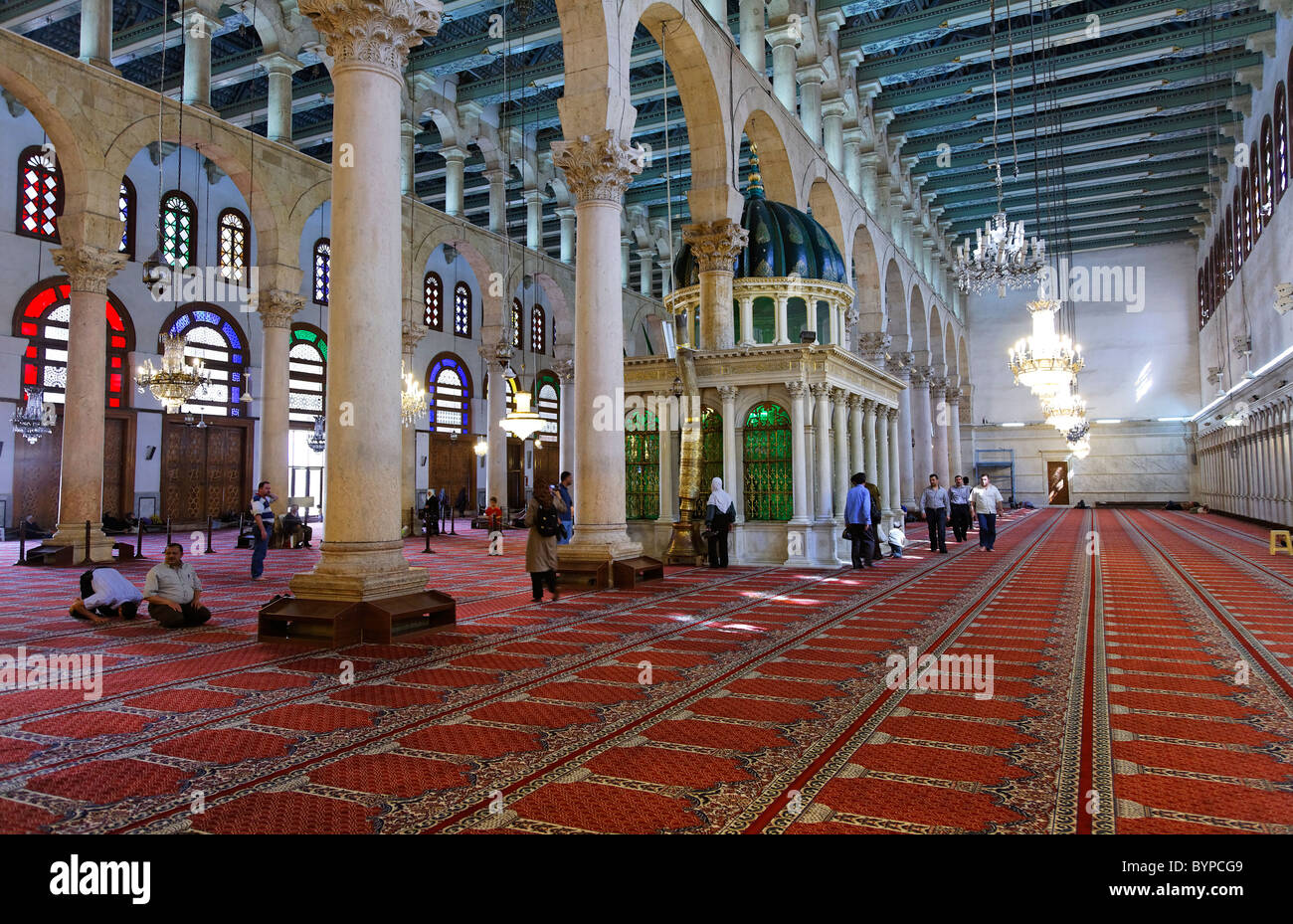 Il santuario di San Giovanni Battista all'interno della moschea degli omayyä di, Damasco, Siria Foto Stock