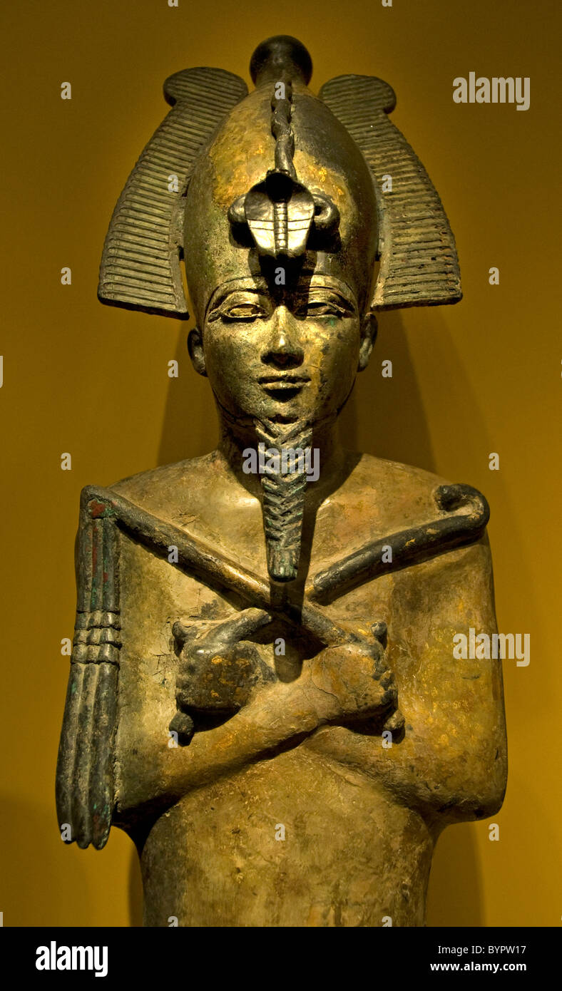 Egitto Osiride Medinet Habu Thebe 664 - 525 BC Egytian Foto Stock