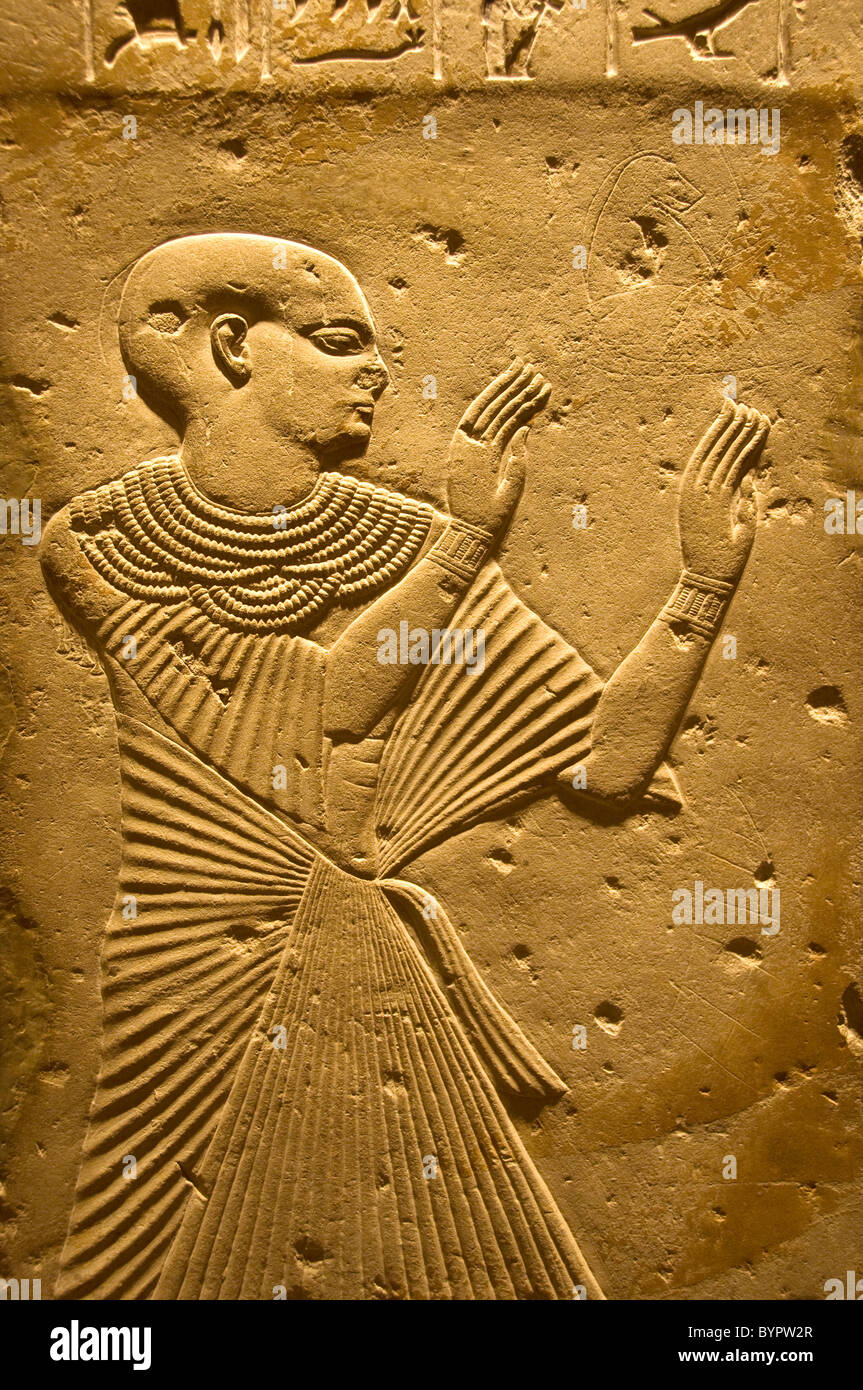 Egitto tomba Pthames Chief Steward Ptah tempio 1200 BC Foto Stock