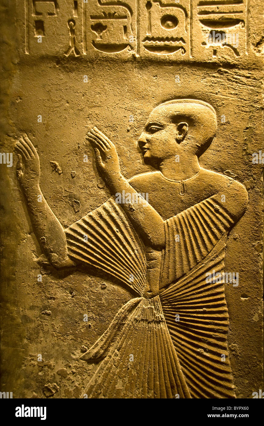 Egitto tomba Pthames Chief Steward Ptah tempio 1200 BC Foto Stock