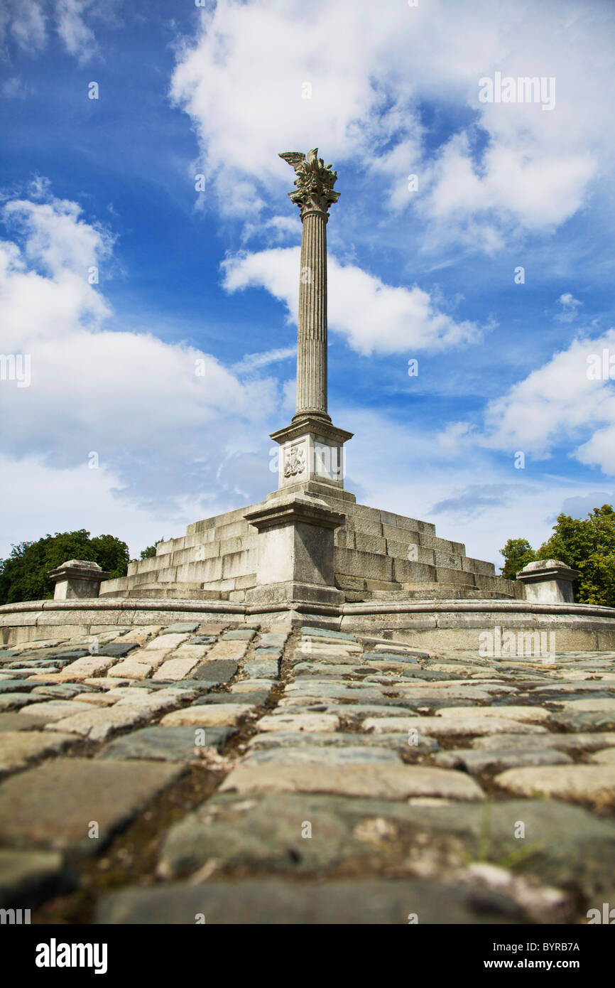 Il Phoenix Monument in Phoenix Park; Dublino, Irlanda Foto Stock