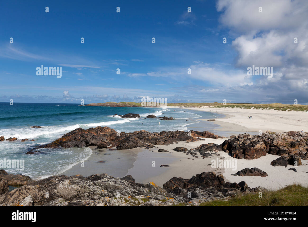 Regno Unito, Scozia, Argyll & Bute, Ebridi Interne, Tiree, Balevullin Beach Foto Stock