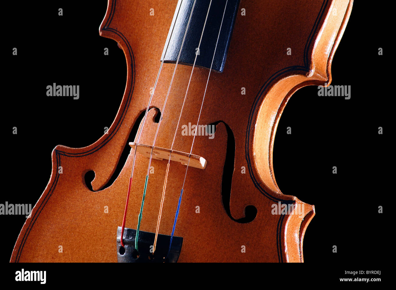 Particolare del violino Foto Stock