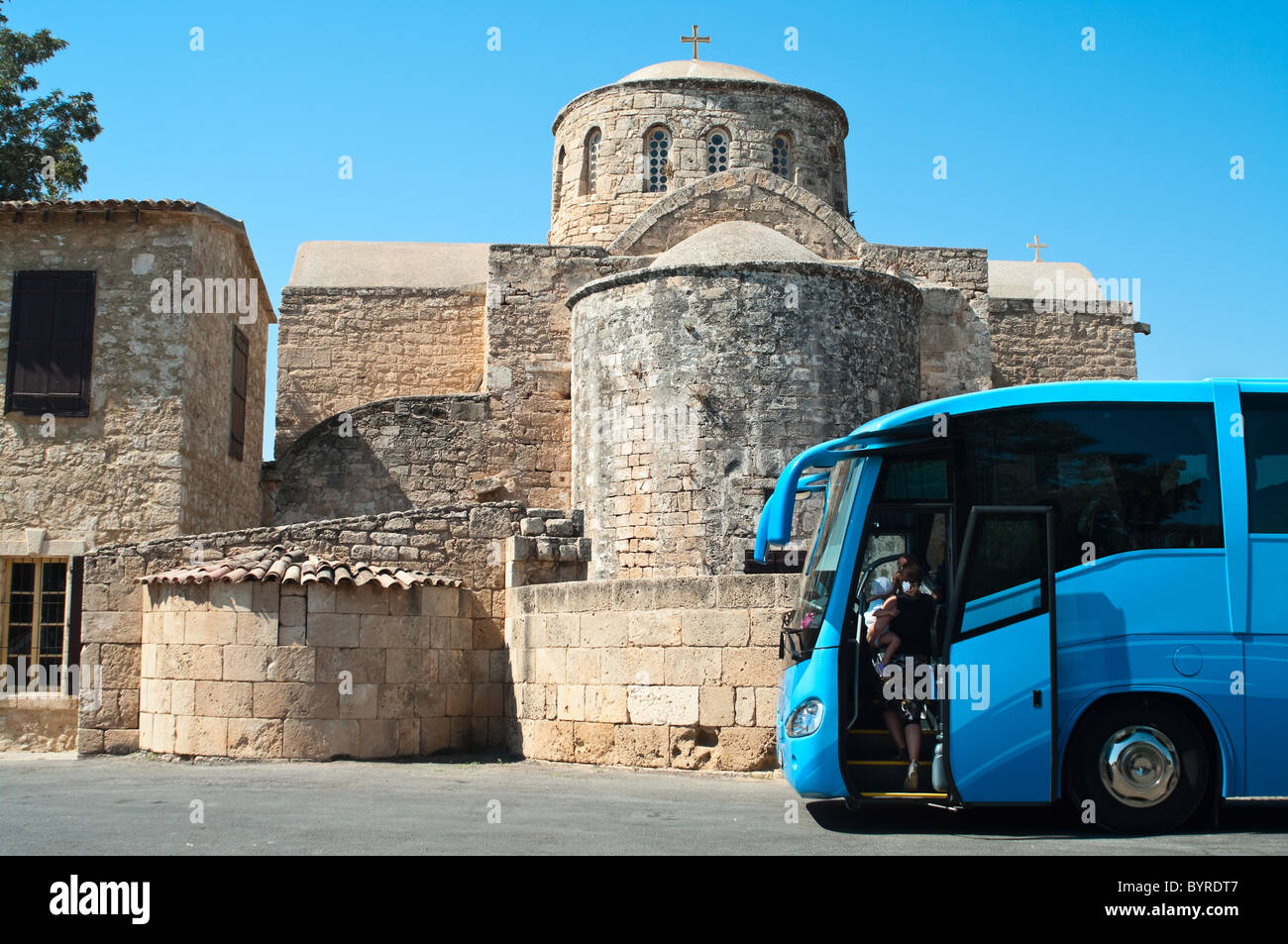 San Barnaba convento e museo icona vicino a Salamina, Famagosta, Cipro del Nord Foto Stock