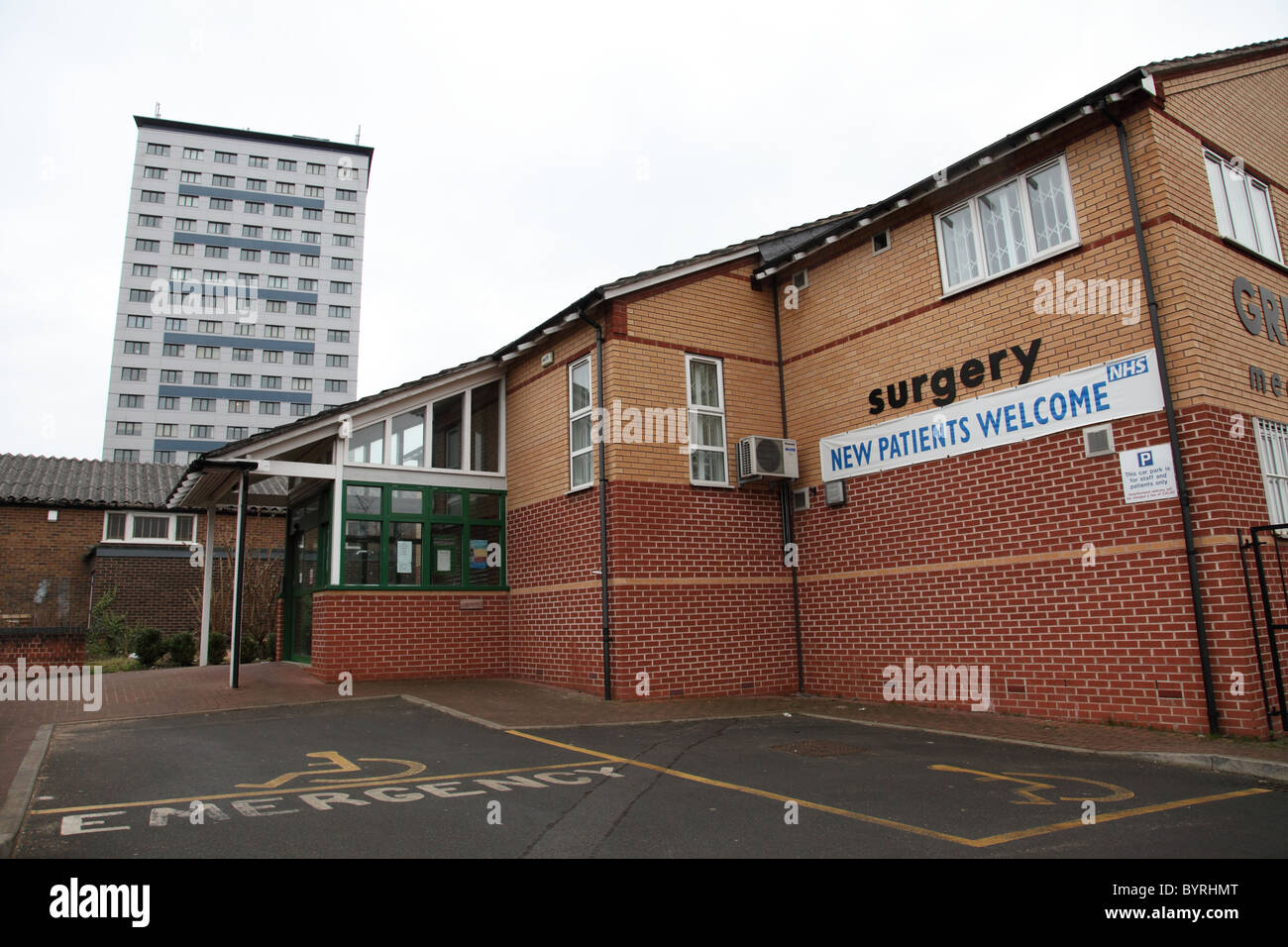 Un NHS GP chirurgia in Hyson verde, Nottingham, Inghilterra, Regno Unito Foto Stock