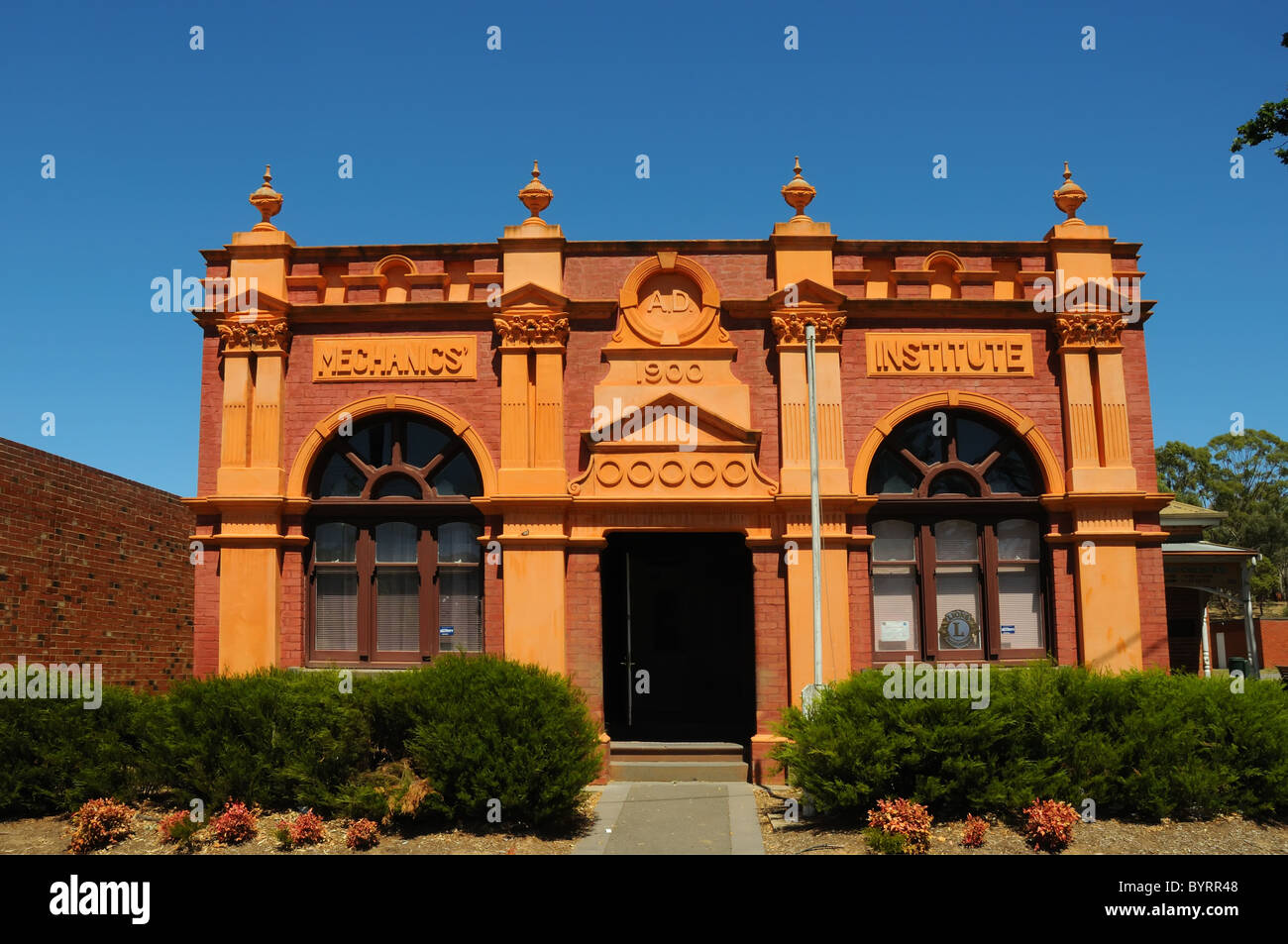 Il vecchio Istituto di meccanica edificio Heathcote in Australia Foto Stock