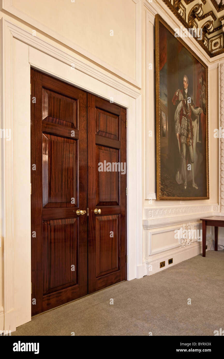 La British Academy presso Carlton House Terrace, un ex residenza di William Gladstone. Foto Stock