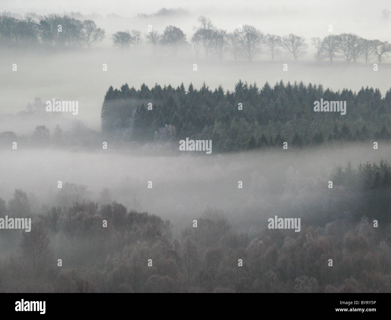 Vista dalla collina conica Loch Lomond Trossachs National Park Aberdeen Scotland Foto Stock