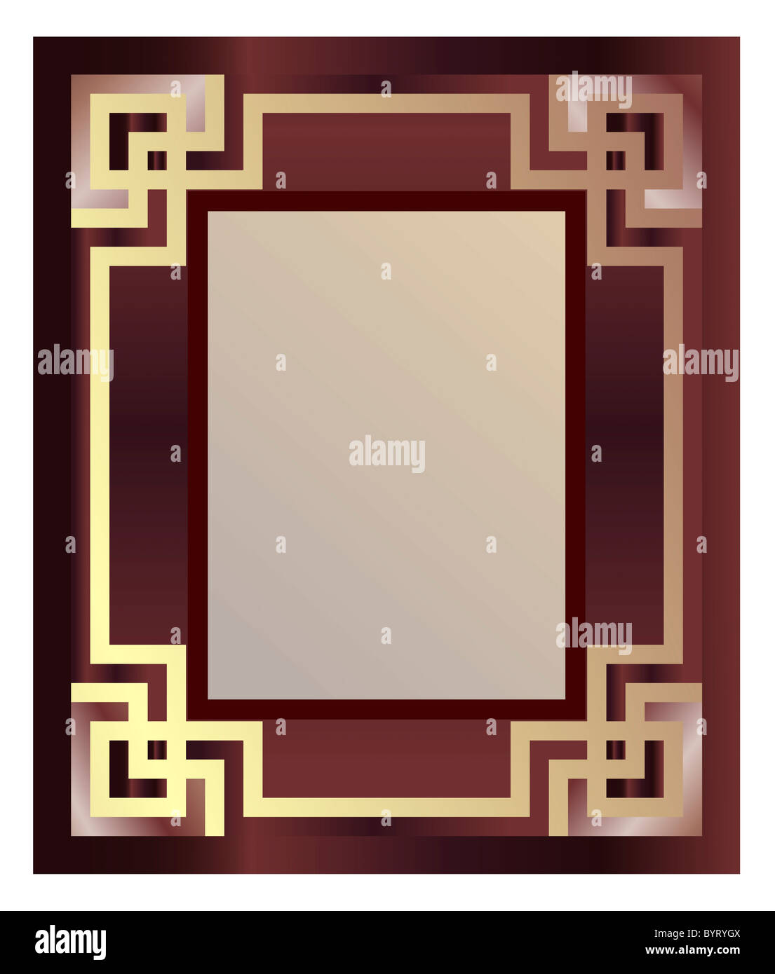 Vecchia cornice immagine Foto Stock