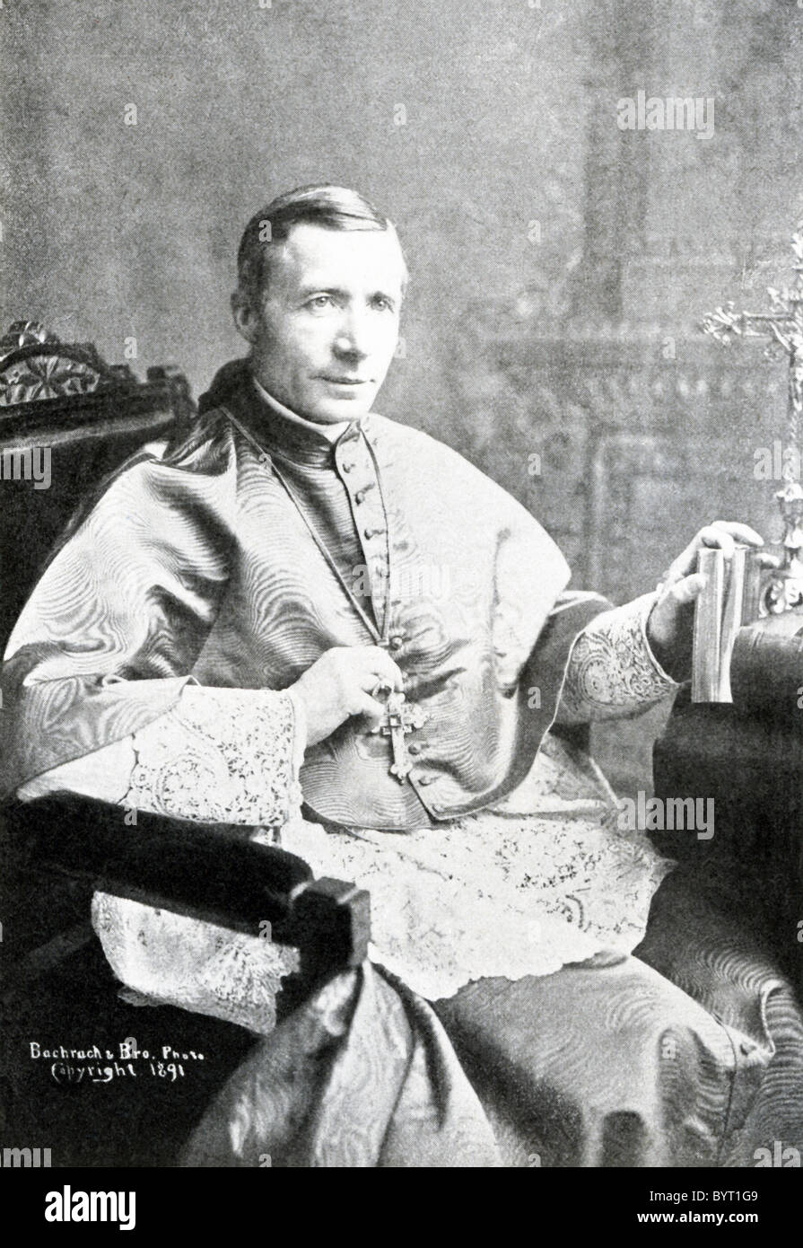Il Cardinale James Gibbons è servita come arcivescovo di Baltimora, Maryland. Egli fu elevata al cardinale nel 1886. Foto Stock