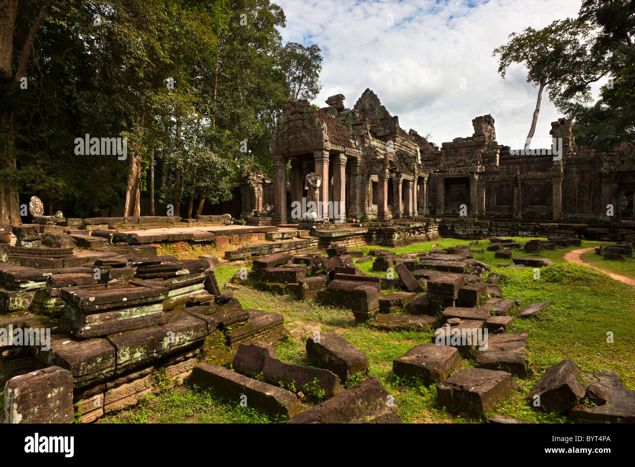 Preah Khan (spada sacra). Angkor. UNESCO - Sito Patrimonio dell'umanità. Cambogia. Indocina. Sud-est asiatico. Asia. Foto Stock