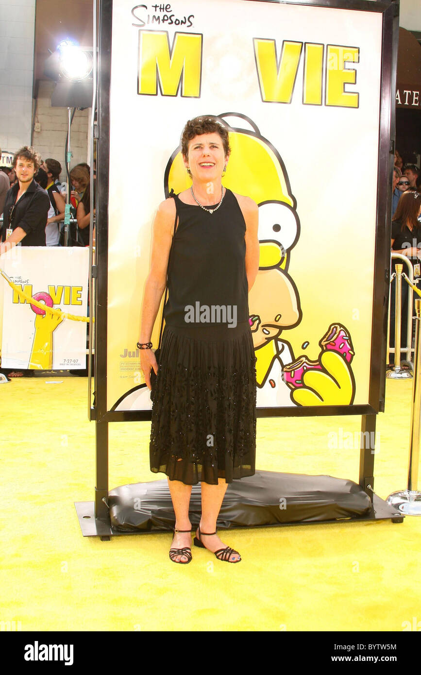 Julie Kavner, voce di Marge Simpson " The Simpsons Movie' World Premiere - Arrivi tenutasi il Mann Village Theatre di Westwood, Foto Stock