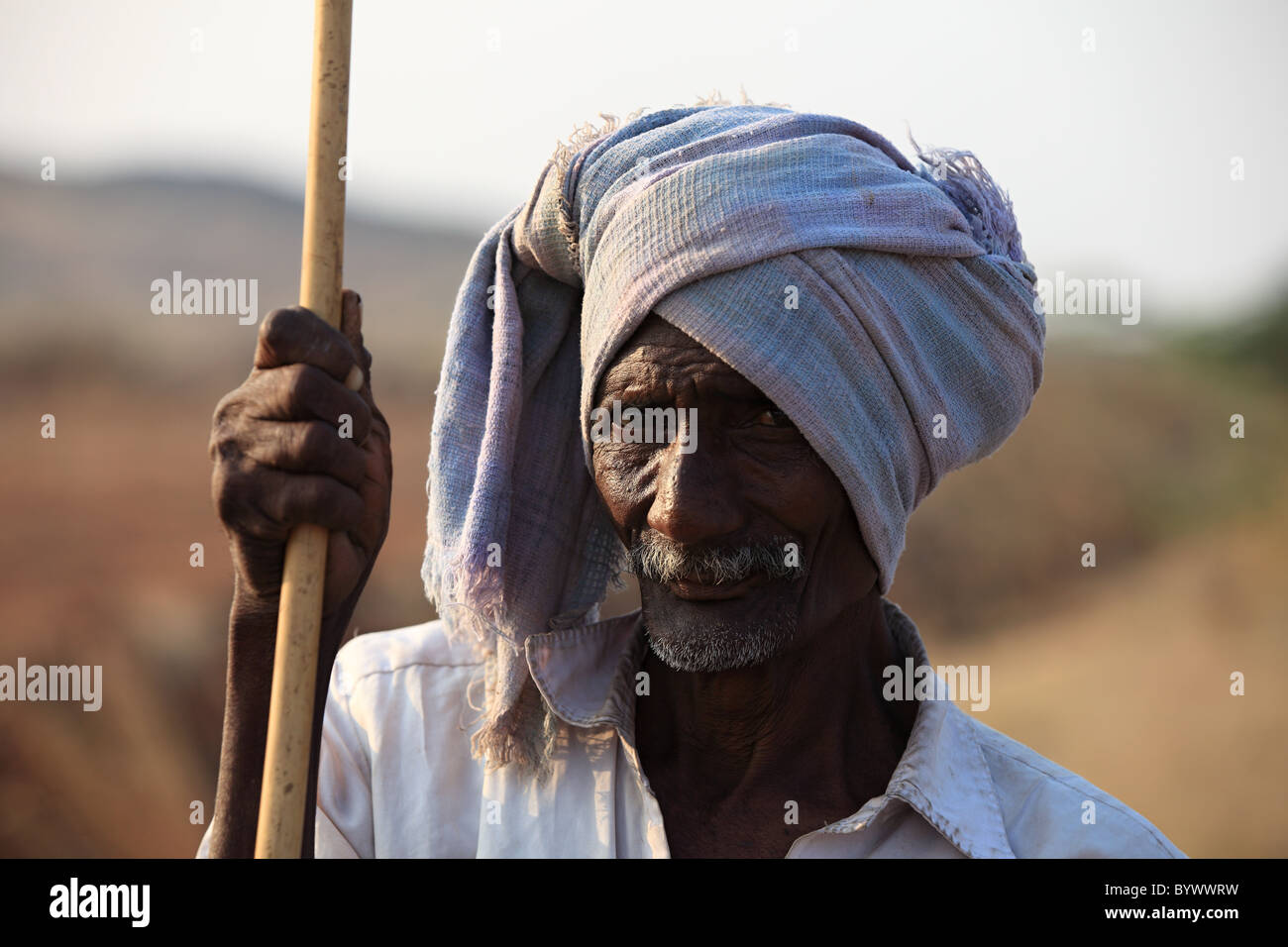 Pastore Andhra Pradesh in India del Sud Foto Stock