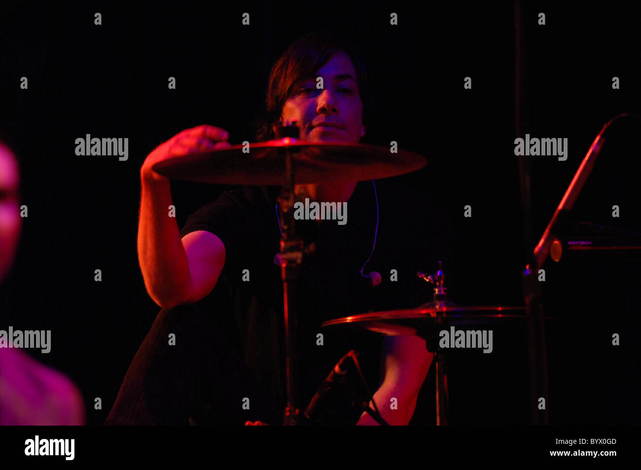 Matt Flynn di Maroon 5 Annunciare i piani per un 2007 'Non sarà presto prima della lunga' World Tour presso la House of Blues sul Foto Stock