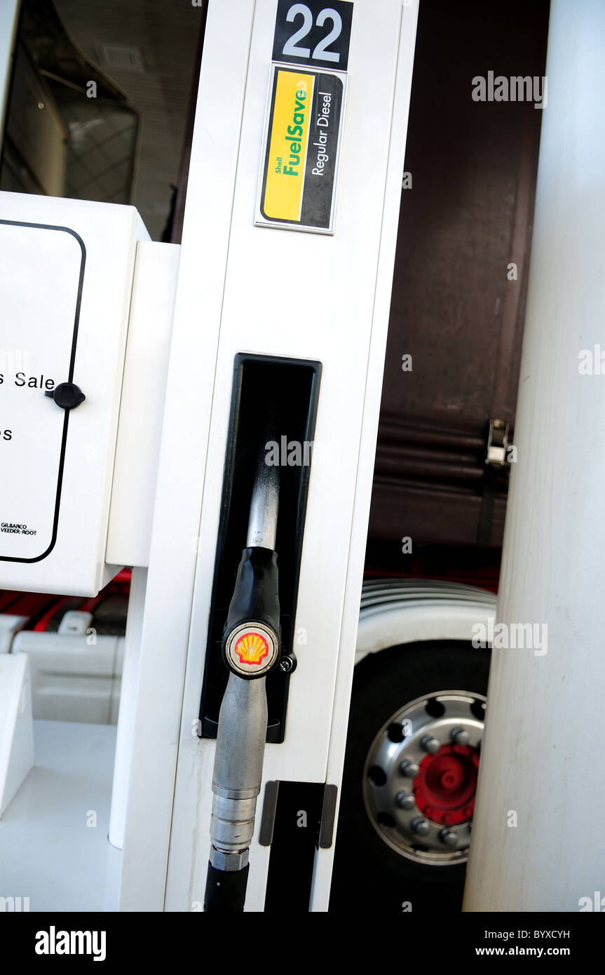 Carburante Shell Station . Foto Stock