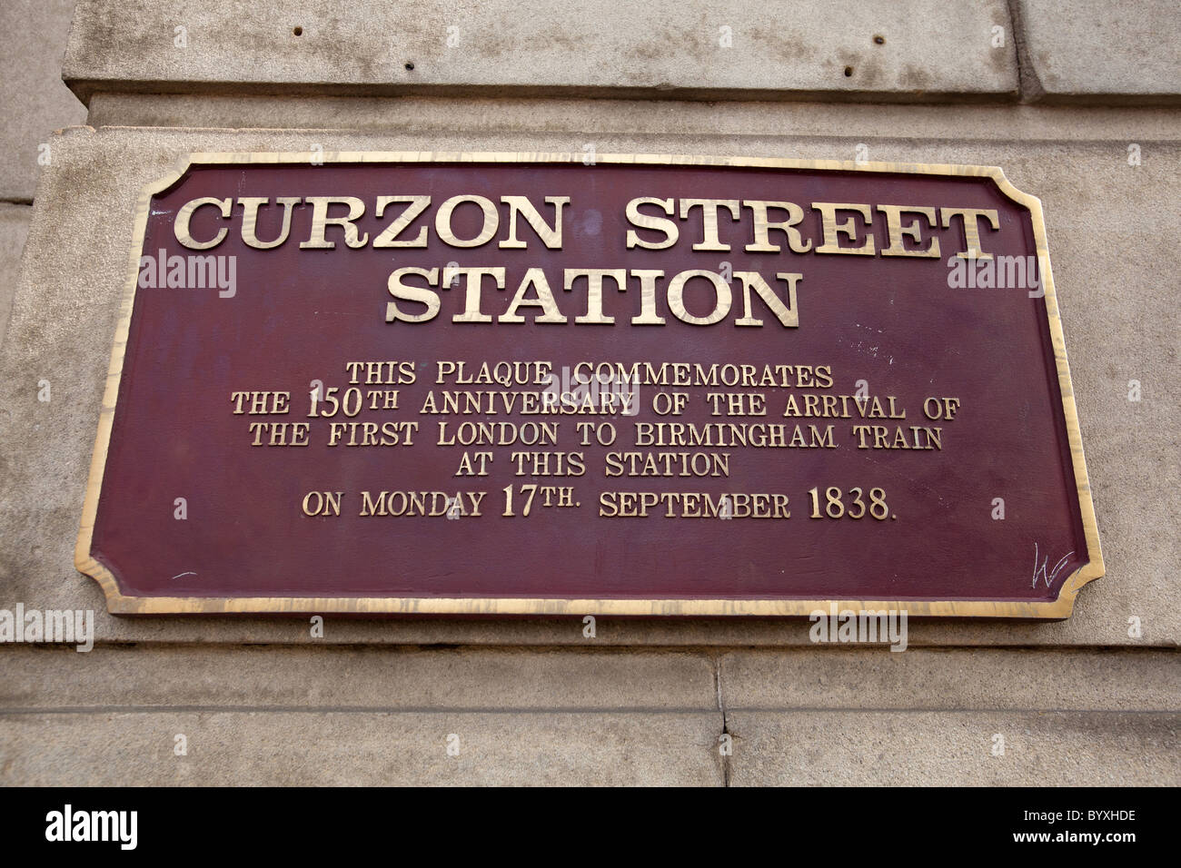 Il Curzon Street stazione ferroviaria Birmingham. Questo sarà il sito per la nuova Alta velocità 2 rail link in Birmingham. Foto Stock