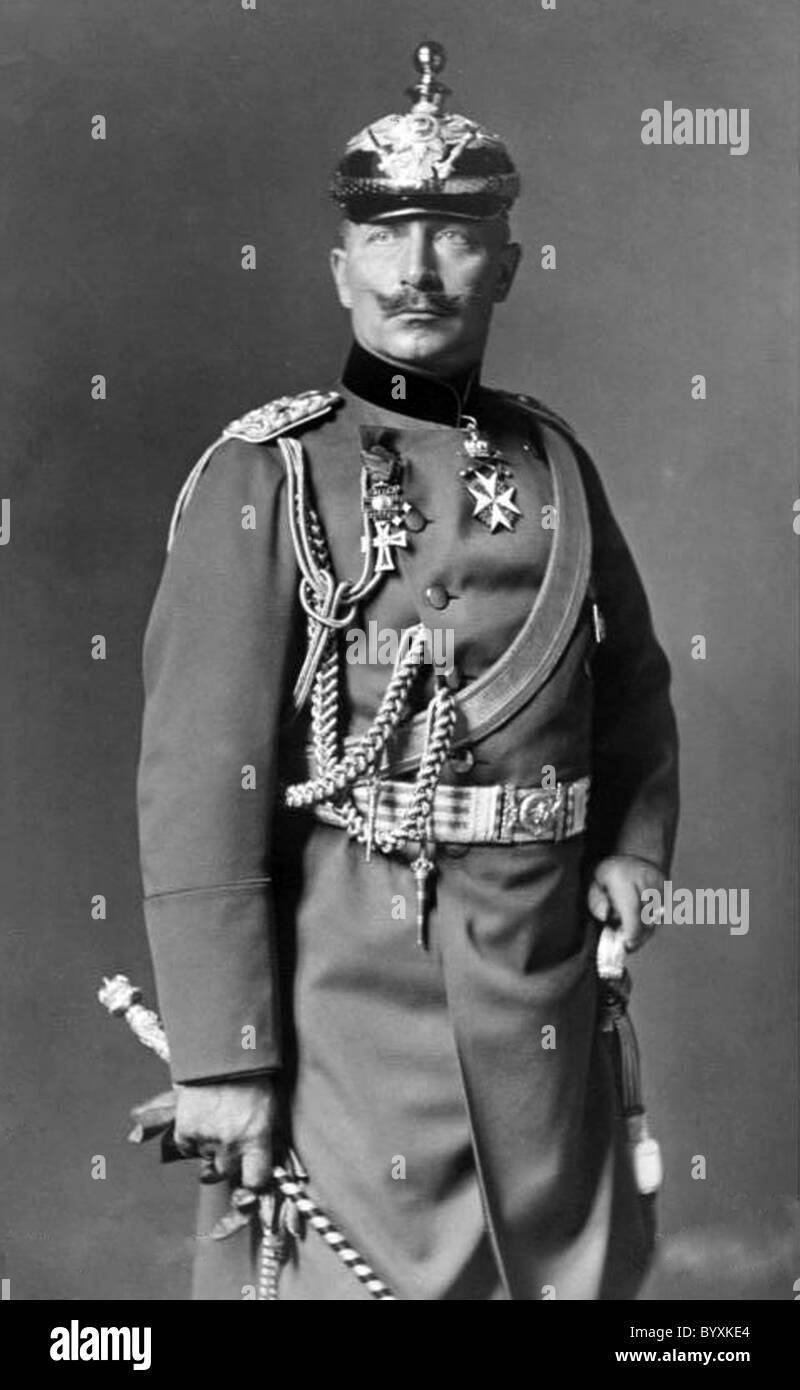 Il Kaiser Guglielmo II (1859-1941), ultimo imperatore tedesco e Kin g di Prussia Foto Stock