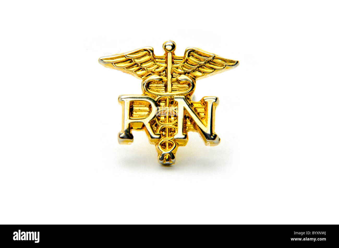Registered Nurse spilla Foto Stock