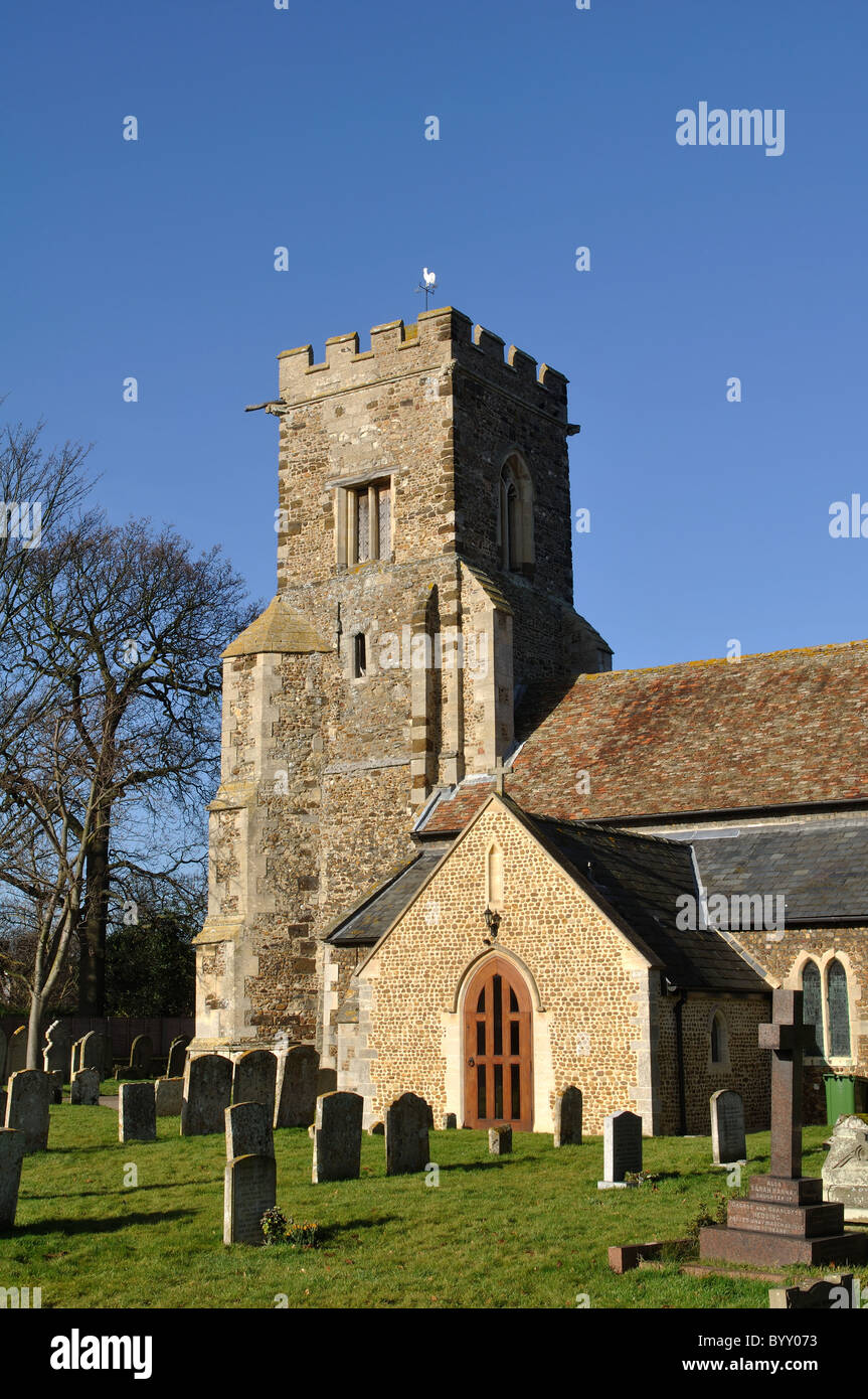 La Chiesa di San James, poco Paxton, Cambridgeshire, England, Regno Unito Foto Stock