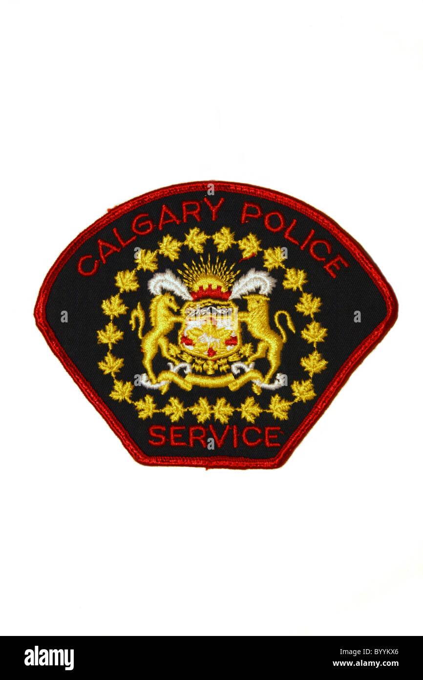 La Polizia di Calgary patch del servizio Foto Stock