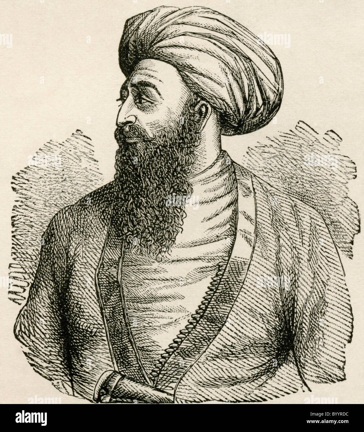 Possiedi Mohammad Khan, 1793 a 1863. Emiro dell'Afghanistan. Foto Stock