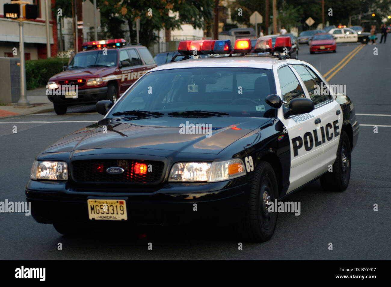 American automobile della polizia Foto Stock