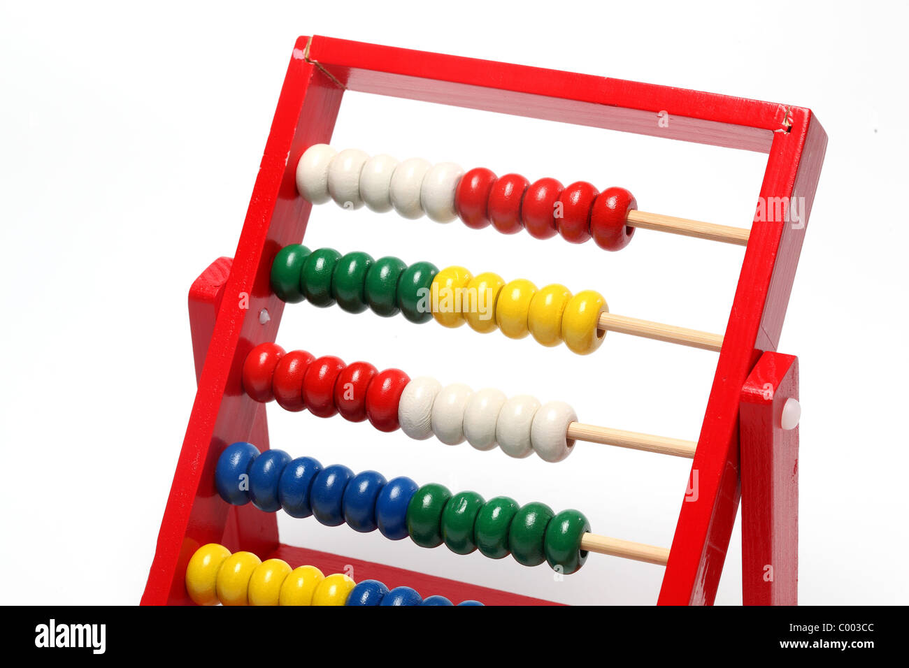 Legno matematiche abacus Foto Stock