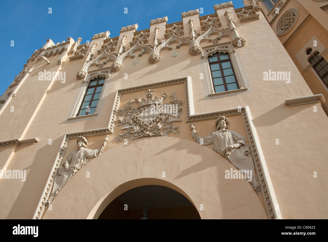 Palazzo comunale Palacio Municipal Valencia, Spagna Foto Stock