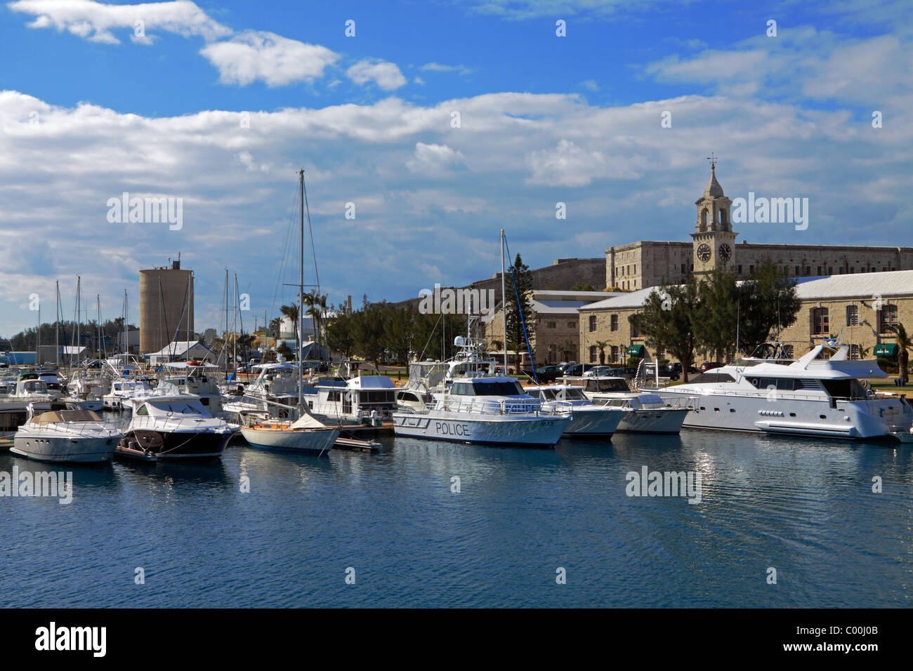 La darsena in Bermuda Foto Stock