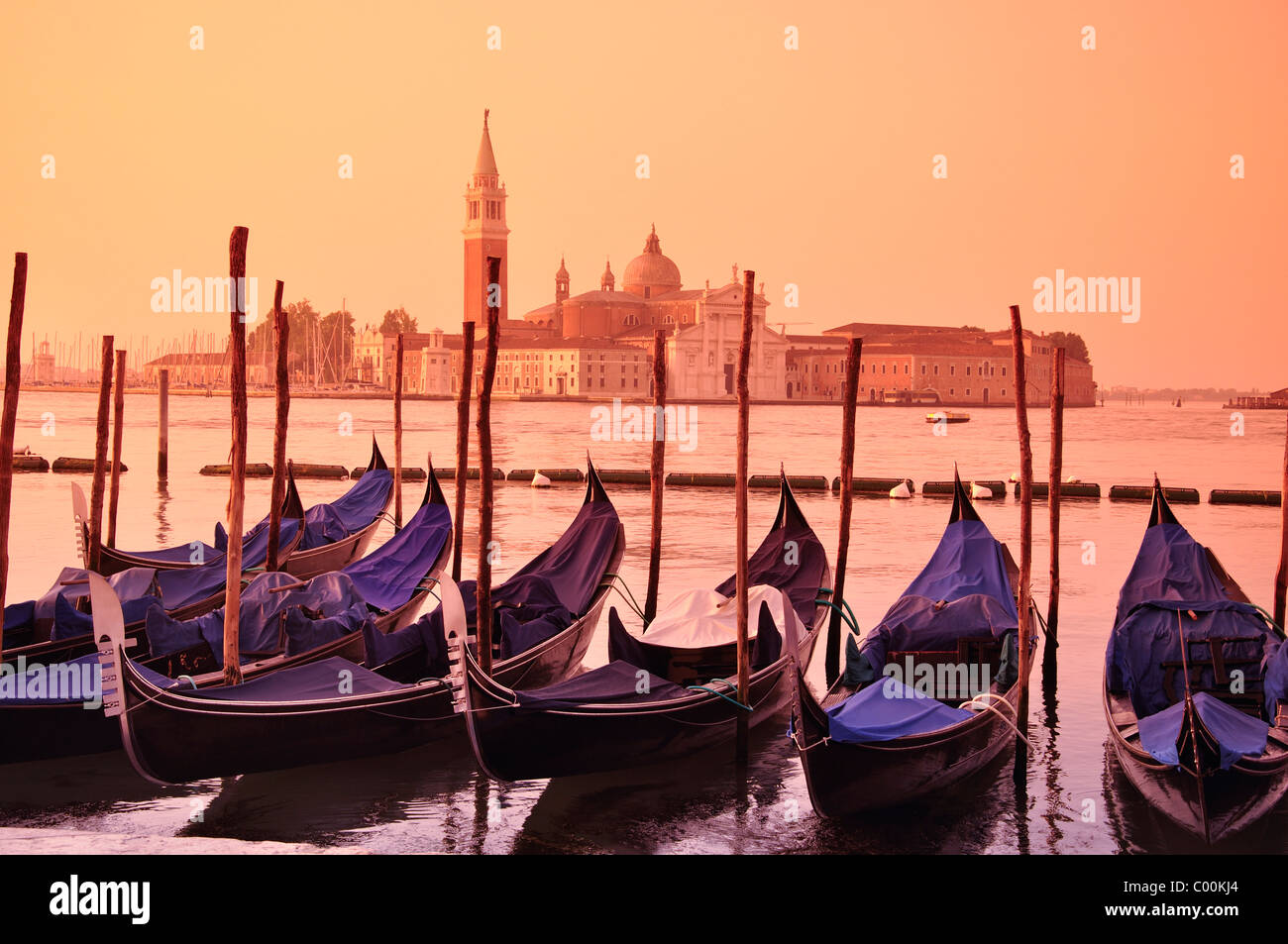 Venezia gondole, Italia Foto Stock