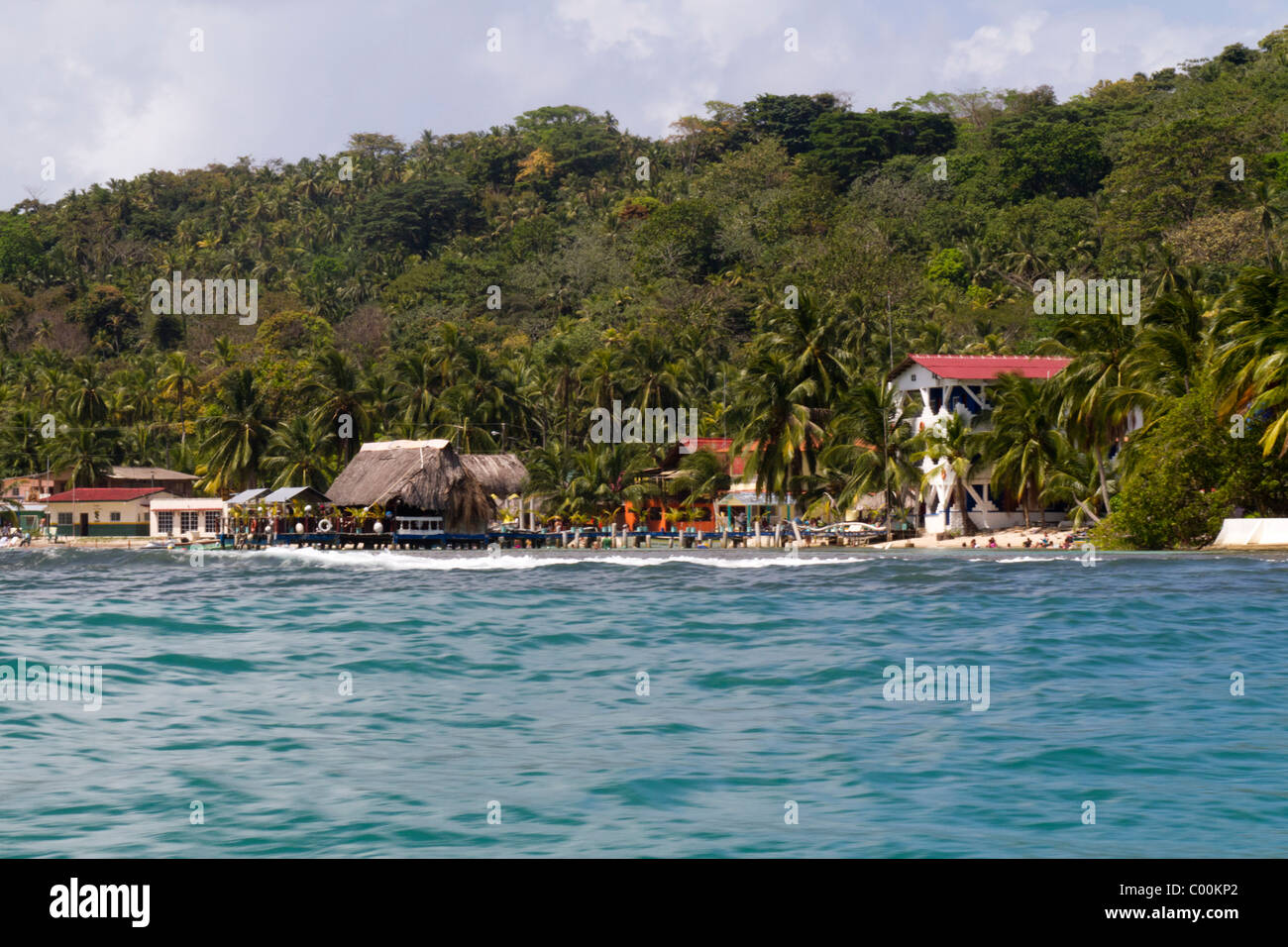 Isla Grande shore. Il colon, Repubblica di Panama, America Centrale Foto Stock