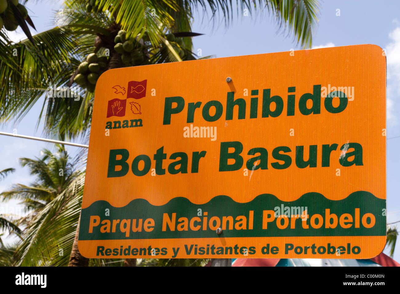 Nessun segno di littering. Isla Grande, Provincia di Colon, Repubblica di Panama, America Centrale Foto Stock