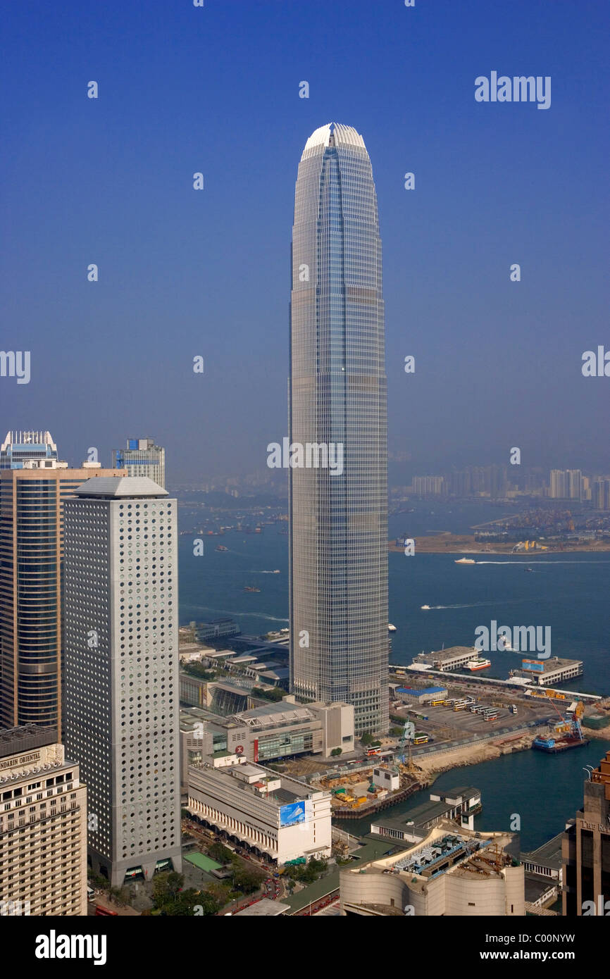 Torre 2, centro finanziario internazionale, Hong Kong, Cina Foto Stock