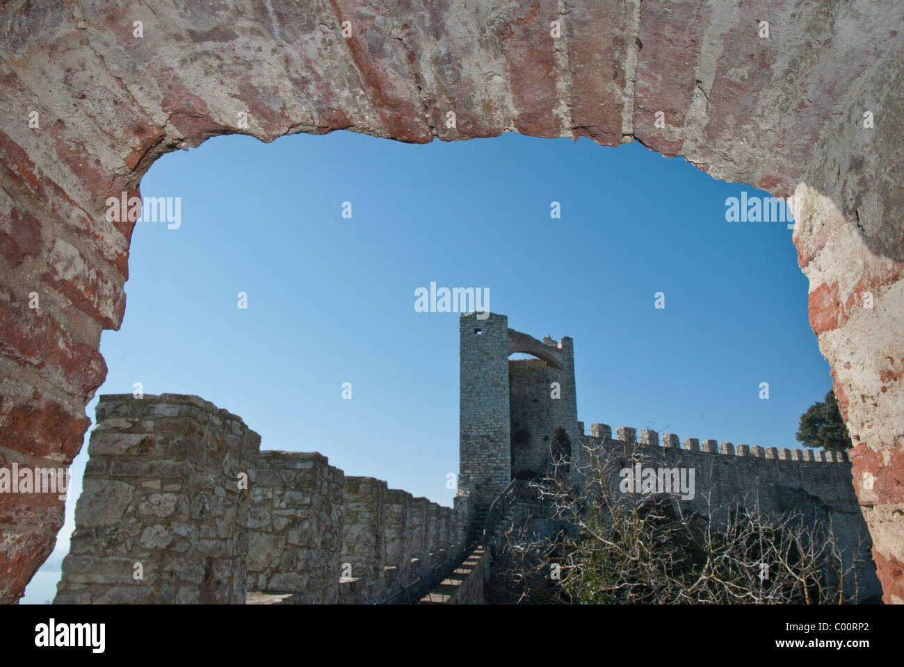 Castiglione del Lago sul lago Trasimeno - Castello medievale - Umbria, Italia Foto Stock