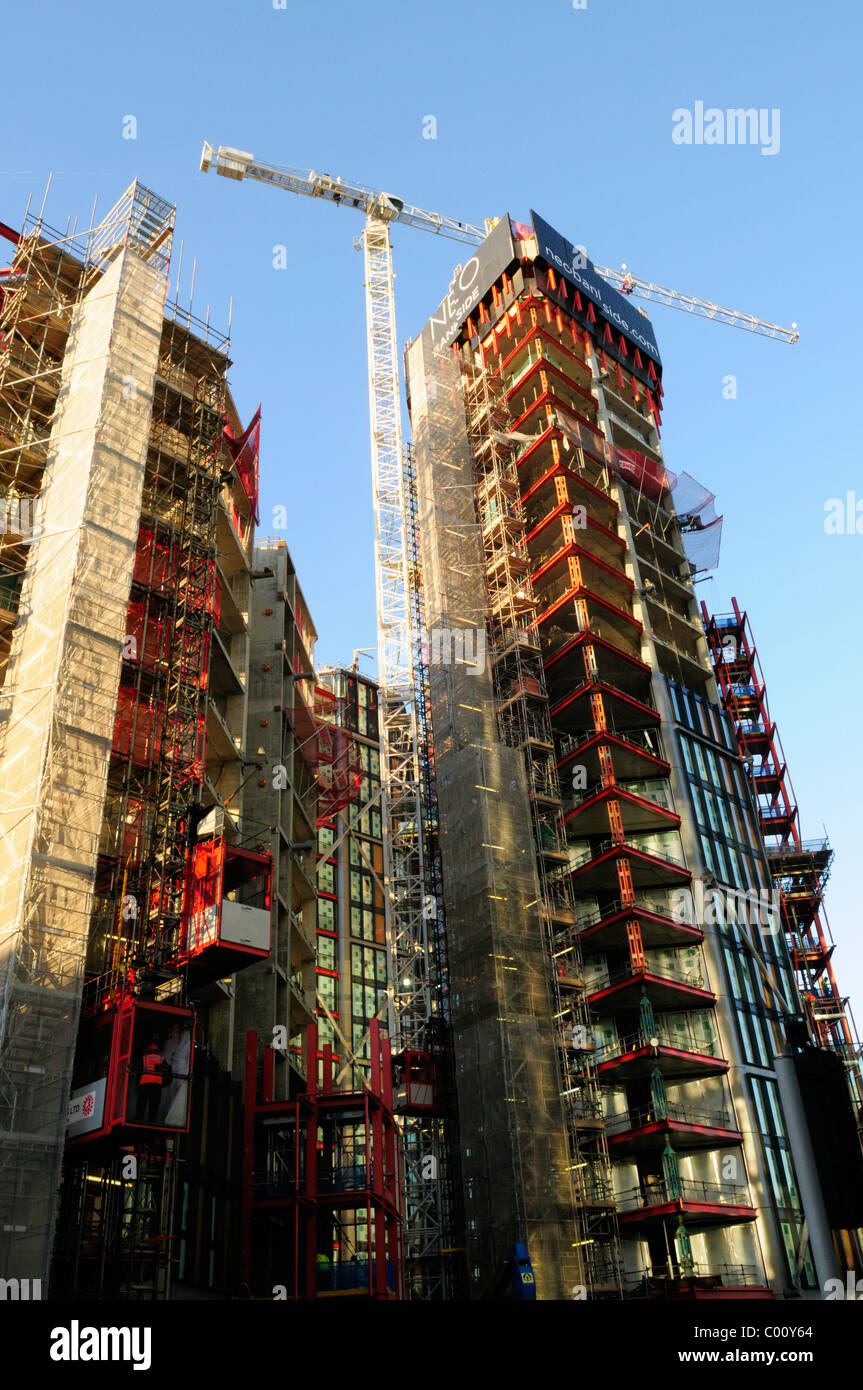 Neo Bankside Sito in costruzione, Southwark, Londra, Inghilterra, Regno Unito Foto Stock