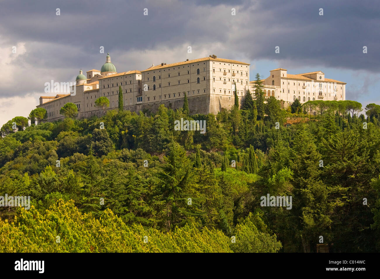 Monte Cassino monastero benedettino, Lazio, l'Italia, l'Europa, l'Europa Foto Stock