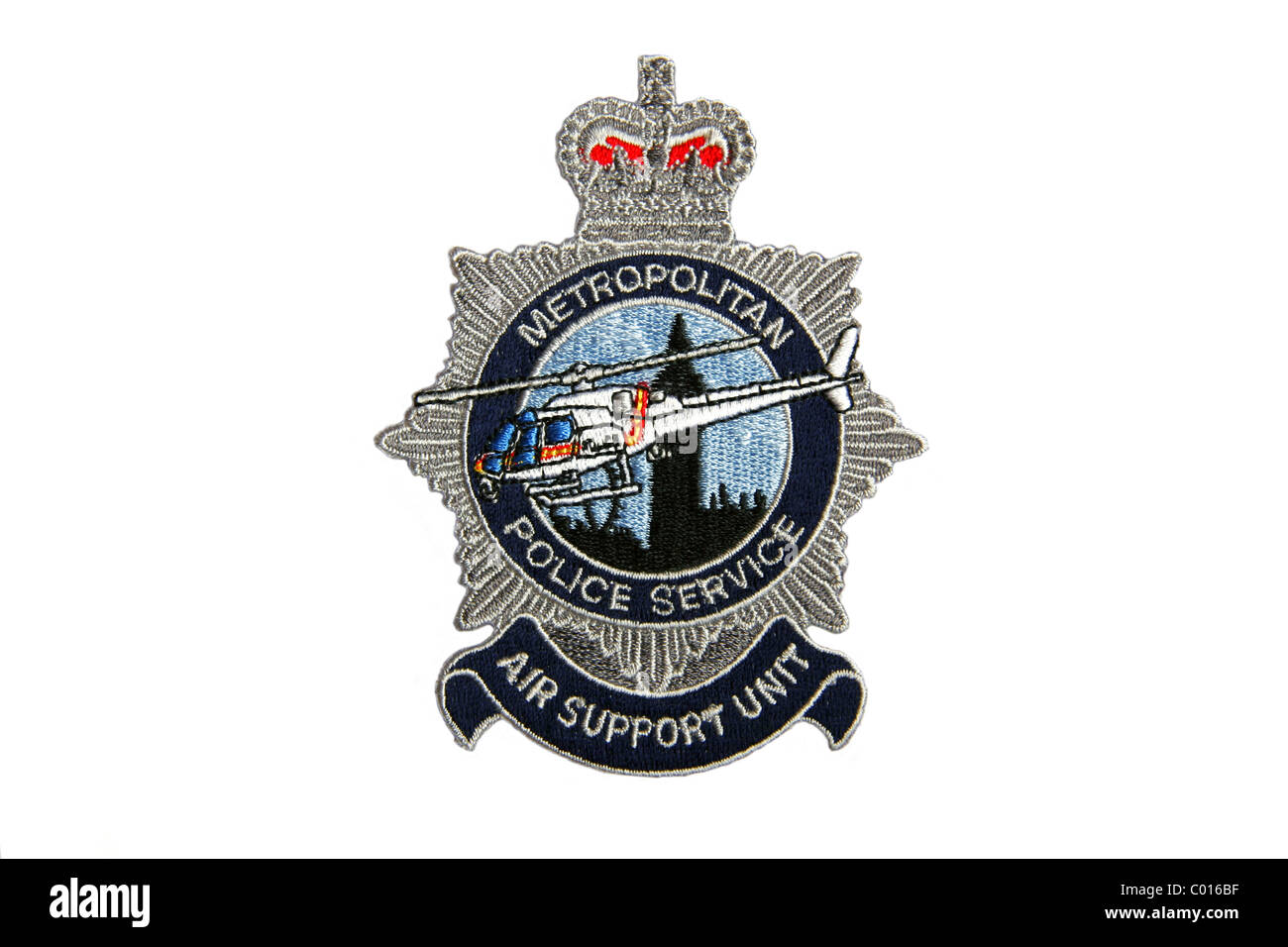 Patch del London Metropolitan Police aria unità di supporto Foto Stock