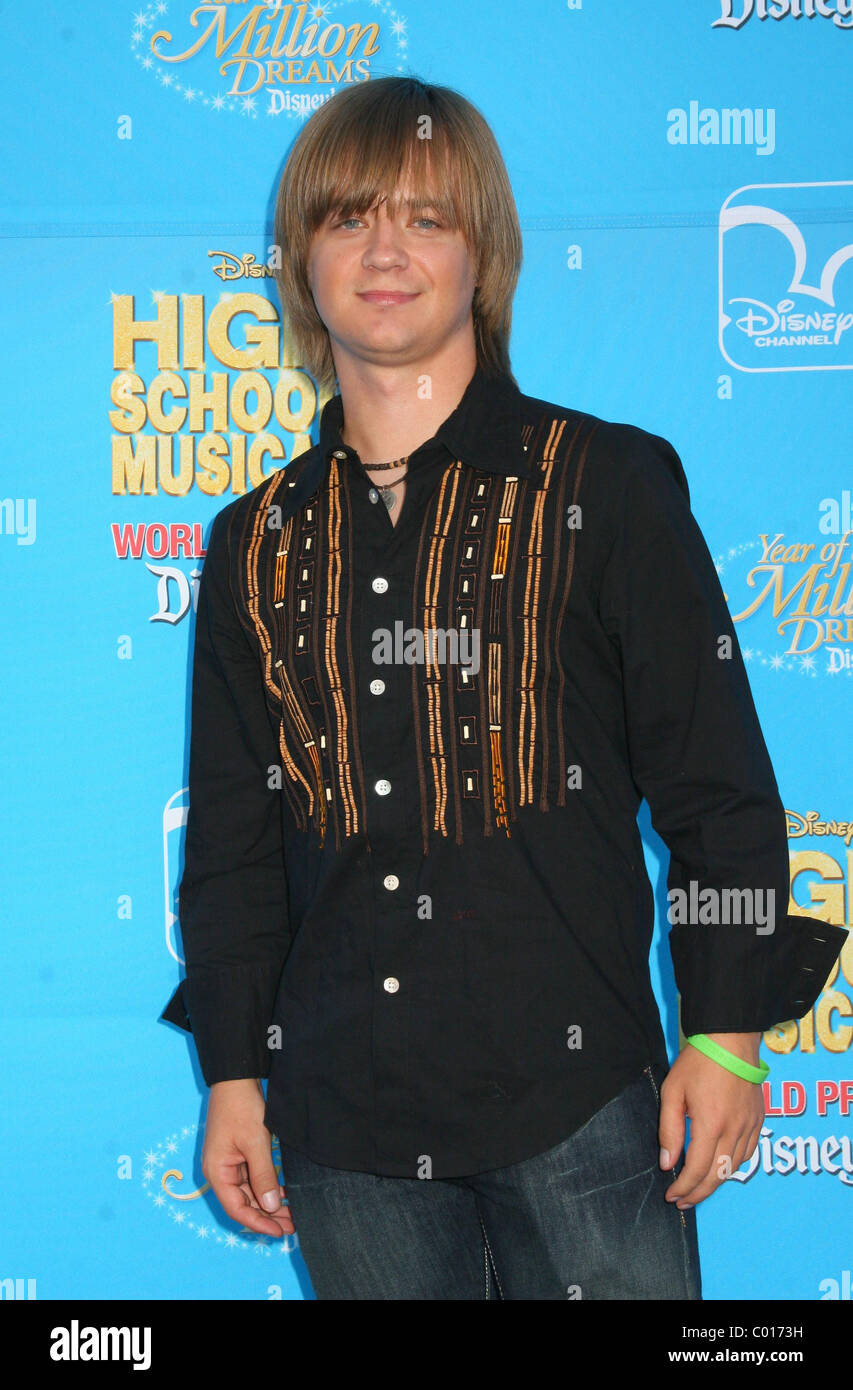 Jason Earles il mondo premiere del film della Disney, il 'High School Musical 2 ' a Downtown Disney - Arrivi Anaheim, California - Foto Stock