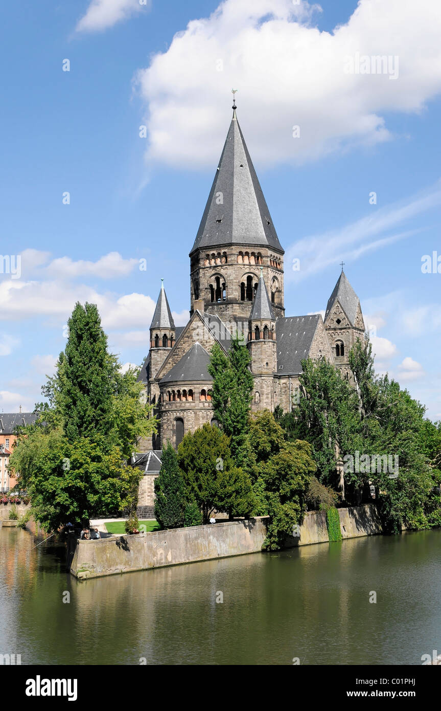 Temple Neuf, Metz, Lorena, Francia, Europa Foto Stock