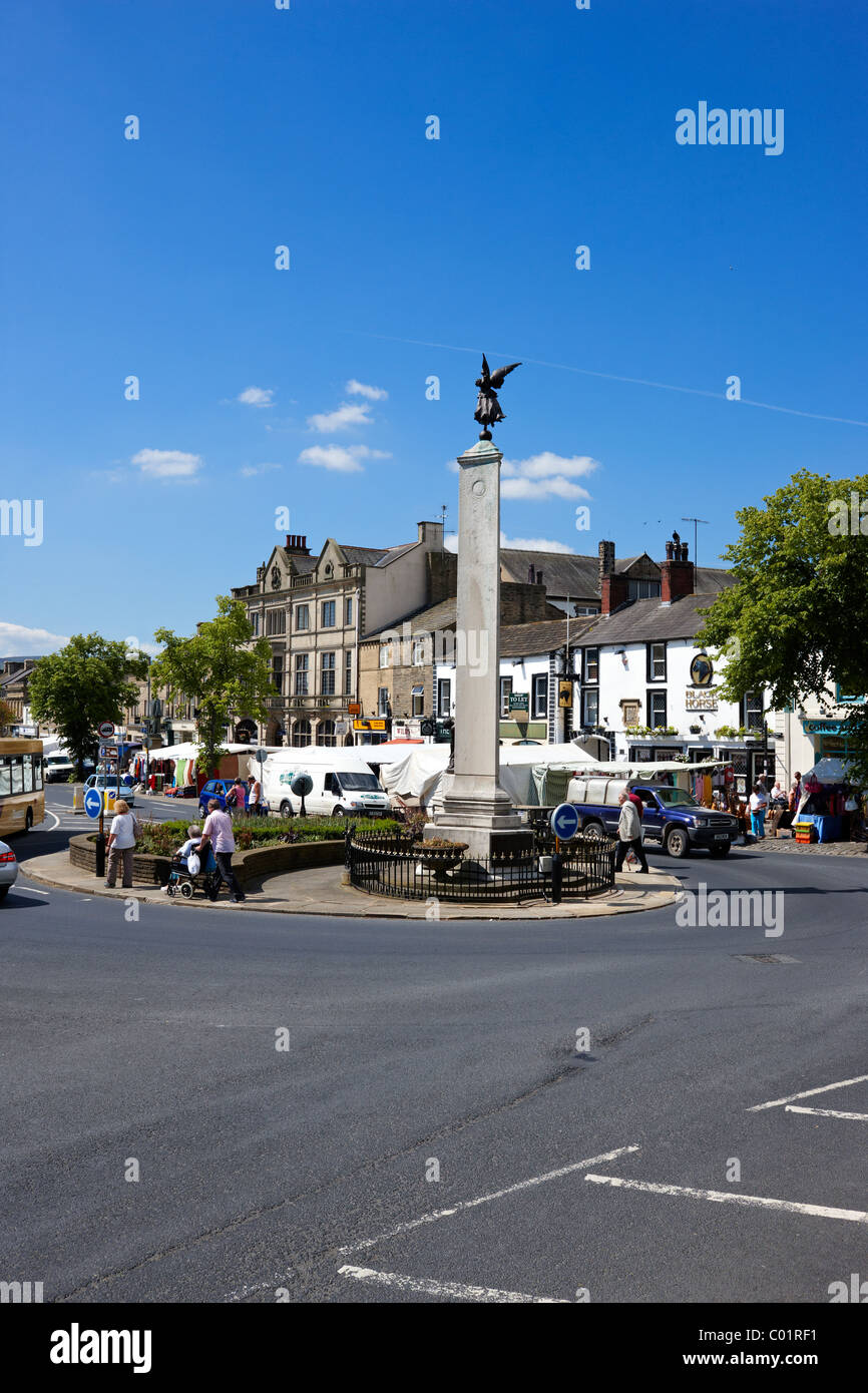 Skipton, giorno di mercato Nord Yorkshire Regno Unito Foto Stock