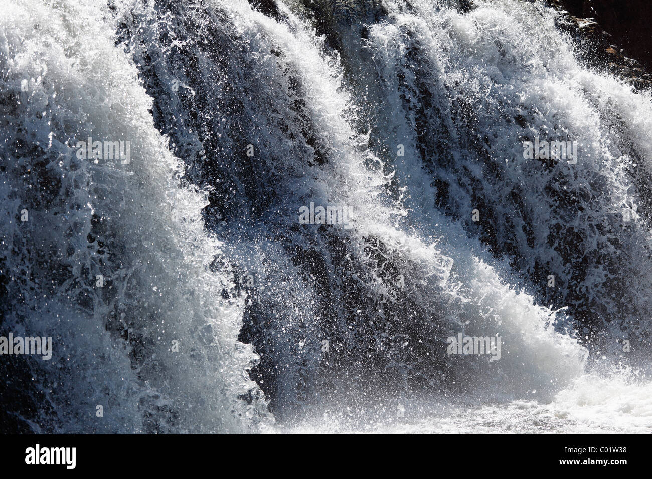 Aasleagh Falls, Connemara, County Mayo, Connacht provincia, Repubblica di Irlanda, Europa Foto Stock