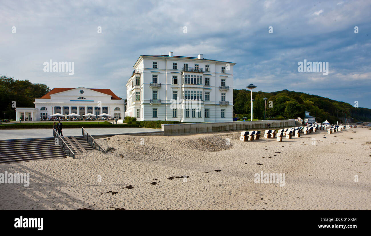 Grand Hotel Heiligendamm, Heiligendamm, Meclemburgo-Pomerania, Mar Baltico, Germania, Europa Foto Stock