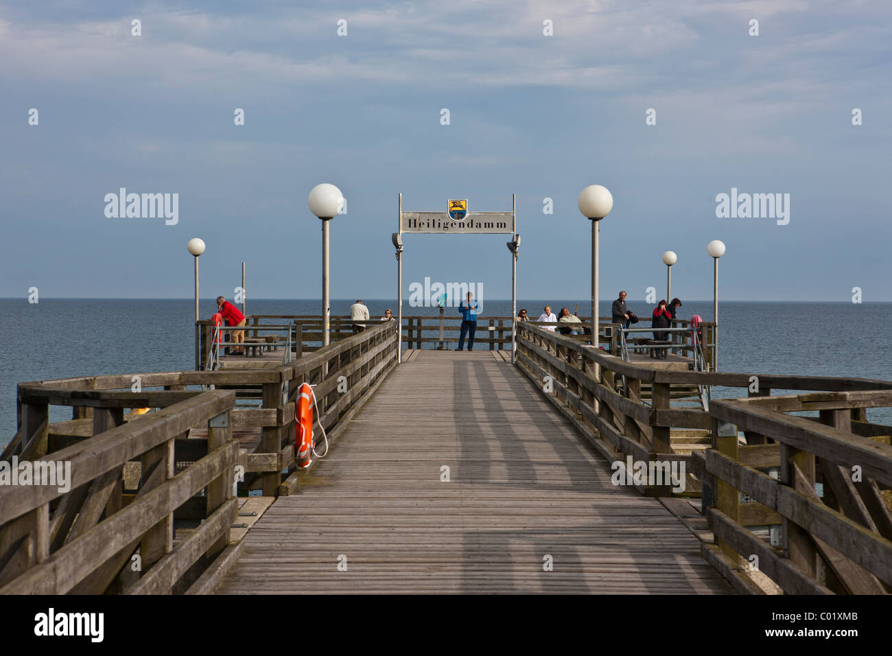 Grand Hotel Heiligendamm, pier, Heiligendamm, Meclemburgo-Pomerania, Mar Baltico, Germania, Europa Foto Stock