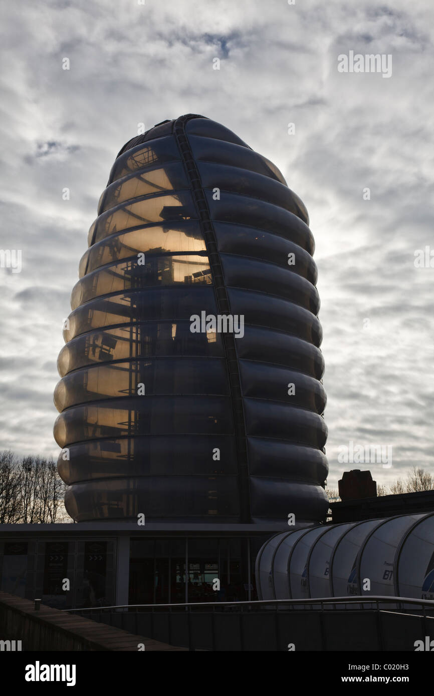 Il Razzo Tower, Centro Spaziale Nazionale, Leicester. Foto Stock