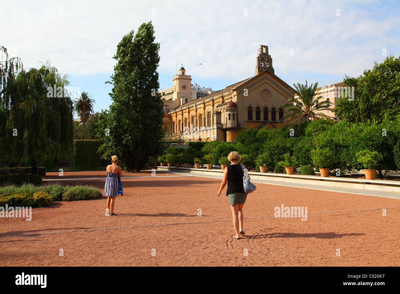 Dai giardini di Turia a Valencia, Spagna Foto Stock