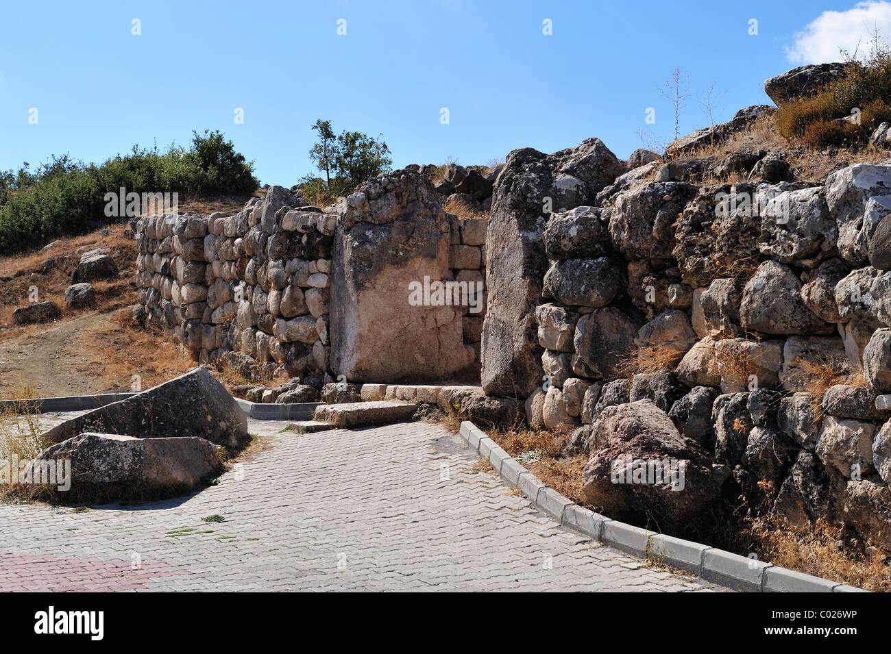 Retro della Porta del Leone, Bogazköy, Turchia 101003 38665 Foto Stock