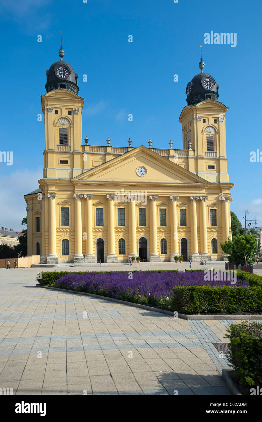 Nagytemplom Reformatus, la grande Chiesa Riformata, Debrecen, Ungheria, Europa Foto Stock