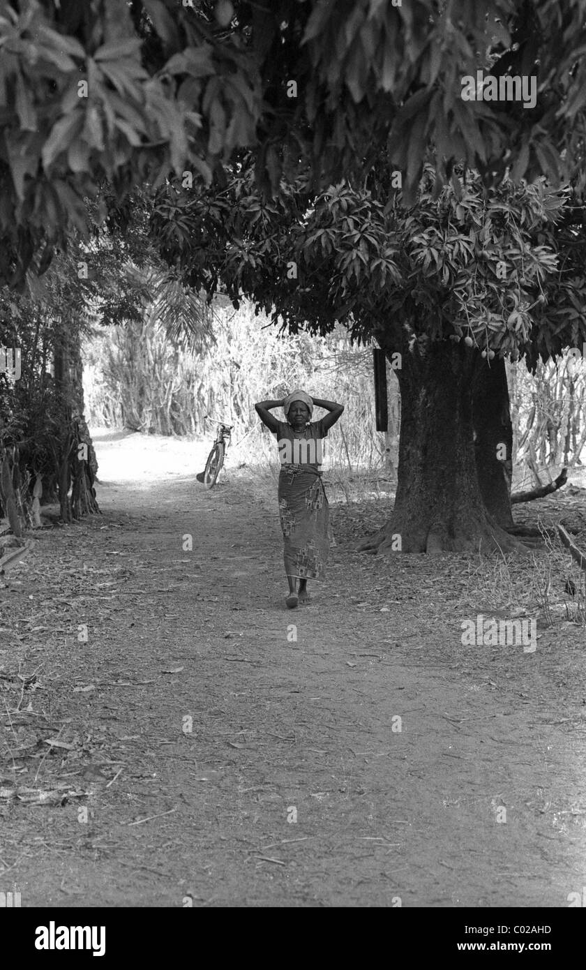 Rurale donna nigeriana. Foto Stock