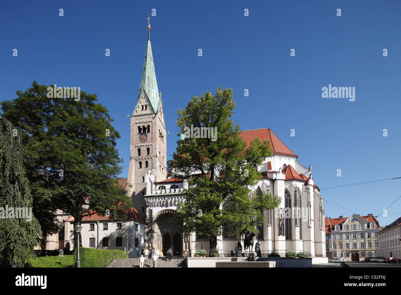 Cattedrale, Augsburg, Schwaben, Baviera, Germania, Europa Foto Stock