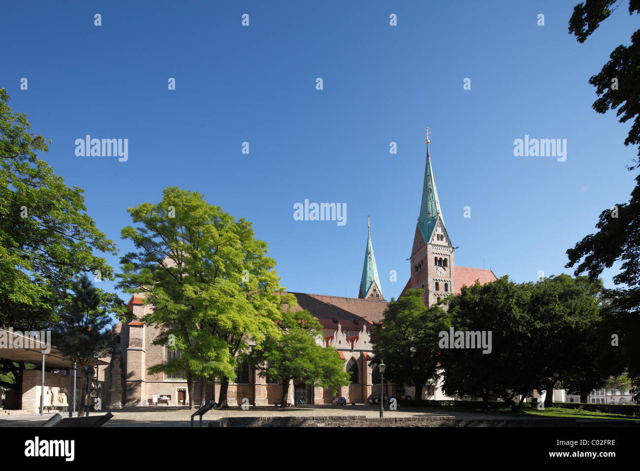 Cattedrale, Augsburg, Schwaben, Baviera, Germania, Europa Foto Stock